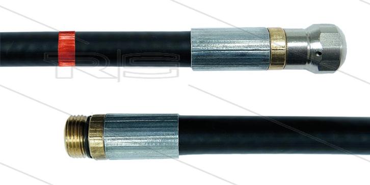 Zwarte Rioolslang 25m met Nozzle en Markering, Autos : Divers, Autos divers Autre, Envoi