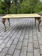 Ancienne table basse (bronze et marbre)
