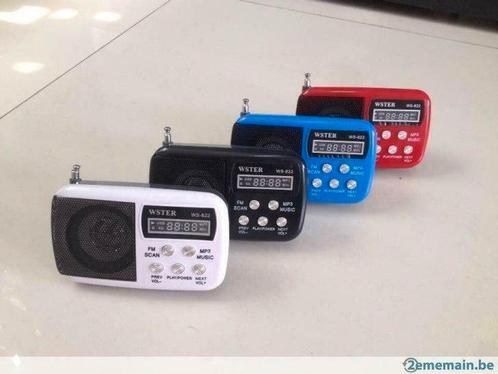 MP3 FM-radio met USB SD-kaart Ingebouwde luidspreker WS-822, Audio, Tv en Foto, Mp3-spelers | Overige merken, Nieuw, Met radio