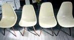 4 originele Eames-Herman miller eetkamerstoelen met stempel, Ophalen, Gebruikt, Kunststof