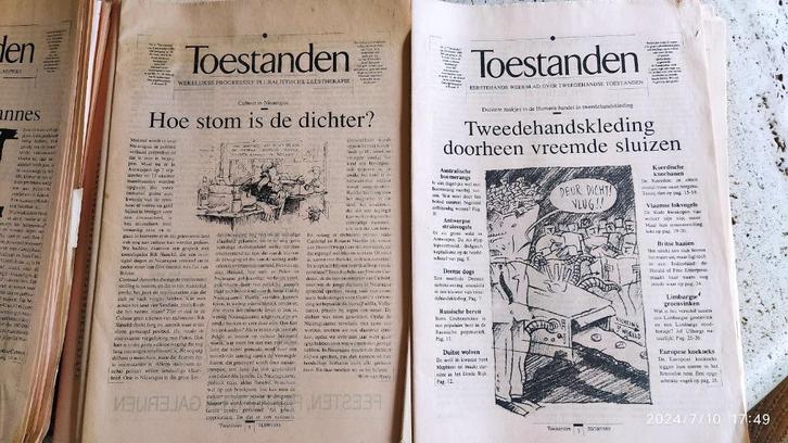 Tijdschrift "Toestanden", Verzamelen, Tijdschriften, Kranten en Knipsels, Tijdschrift, 1980 tot heden, Ophalen of Verzenden