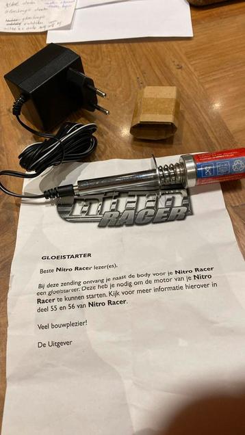 Gloeistarter nitro racer. Nodig om motor van rc te kun start, Enlèvement, Échelle 1:10, Nitro