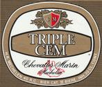 bieretiket België Triple CEM Chevalier Marin Mechelen, Verzamelen, Biermerken, Ophalen of Verzenden, Gebruikt, Overige typen, Overige merken