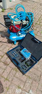 Nanoflow inblaas machine met benzine 10 bar compressor, Ophalen, Zo goed als nieuw