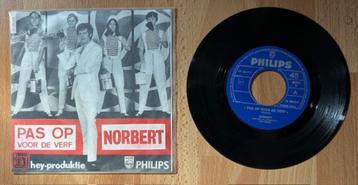 45T NORBERT - PAS OP VOOR DE VERF - NEDERLANDSTALIG, En néerlandais, Enlèvement ou Envoi, Single, Utilisé