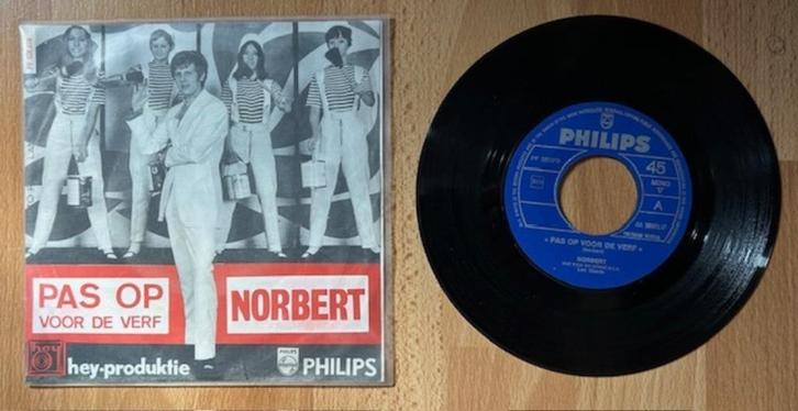 45T NORBERT - PAS OP VOOR DE VERF - NEDERLANDSTALIG, Cd's en Dvd's, Vinyl Singles, Gebruikt, Single, Nederlandstalig, 7 inch, Ophalen of Verzenden