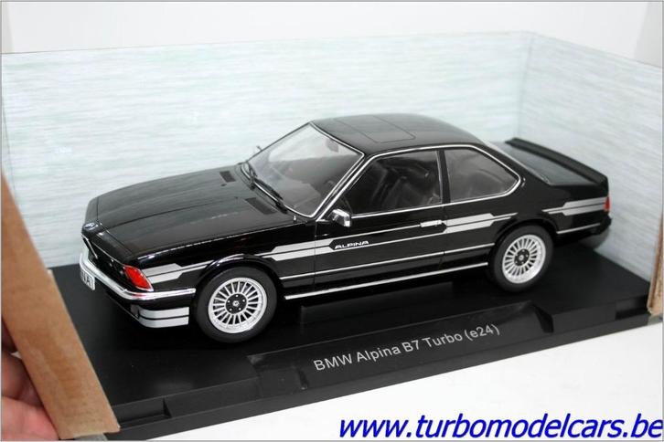 BMW Alpina B7 Turbo E24 Black 1/18 MCG, Hobby en Vrije tijd, Modelauto's | 1:18, Nieuw, Auto, Overige merken, Verzenden