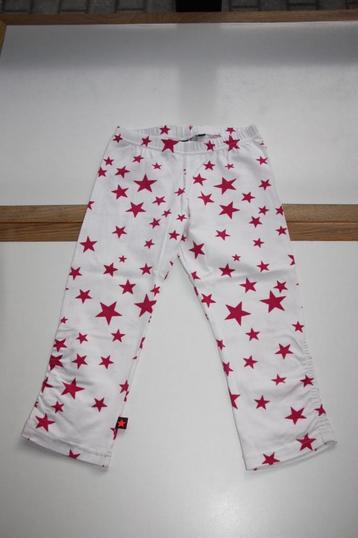 Molo witte legging met roze sterren 9-10 jaar  disponible aux enchères