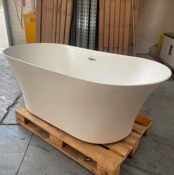 OP=OP Mat wit bad met overloop en afvoer 170x80x60 nr220 beschikbaar voor biedingen