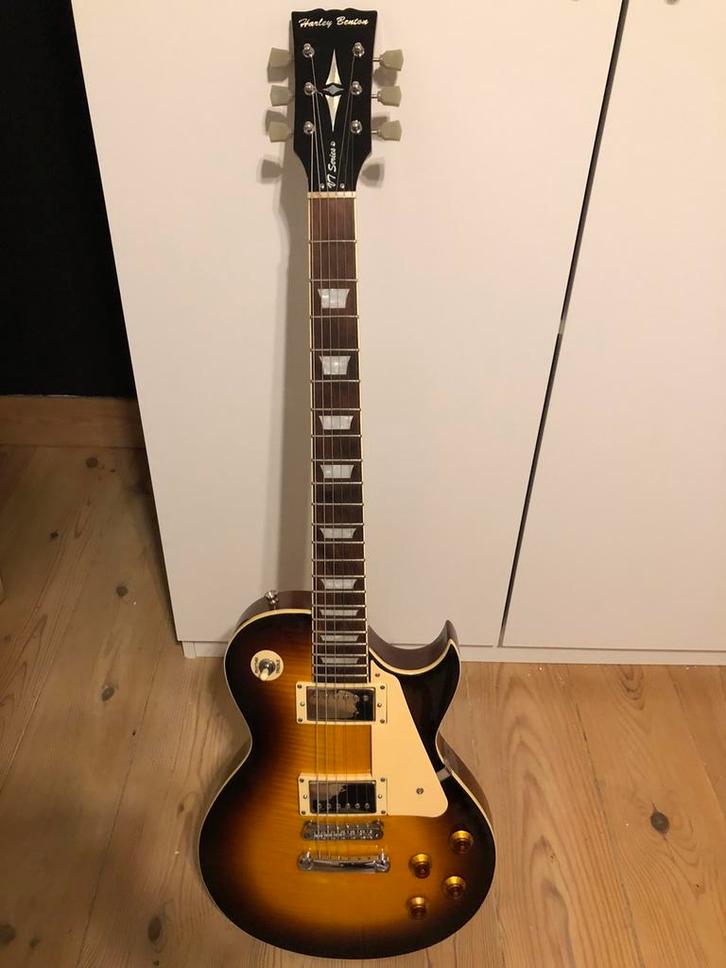 Harley Benton VT series les paul met upgrades, Muziek en Instrumenten, Snaarinstrumenten | Gitaren | Elektrisch, Gebruikt, Solid body