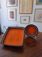 JAN NOLF vintage keramische schotelset, Antiek en Kunst, Verzenden