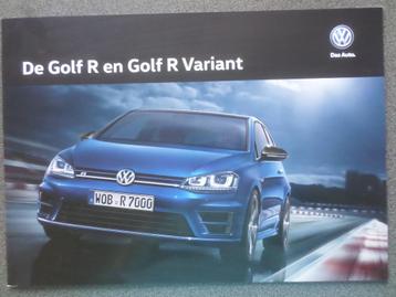 Brochure de la Volkswagen VW Golf R et de la Variante R