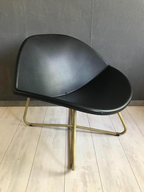 Vintage Niels Gammelgaard LIPS stoel IKEA, Huis en Inrichting, Stoelen, Zo goed als nieuw, Eén, Kunststof, Zwart, Ophalen of Verzenden