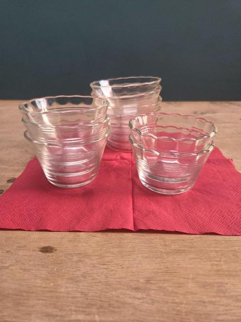 Vintage set dessert-custard Pyrex USA & France kommetjes, Antiek en Kunst, Antiek | Glaswerk en Kristal, Ophalen