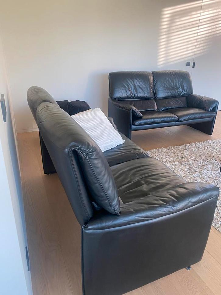 Leolux lederen salon, Huis en Inrichting, Zetels | Complete zithoeken, Gebruikt, Leer, Ophalen