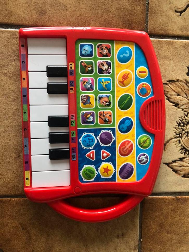 Disney muziekpiano Mickey en zijn vrienden-keyboar +geluiden, Kinderen en Baby's, Speelgoed | Fisher-Price, Gebruikt, Overige typen