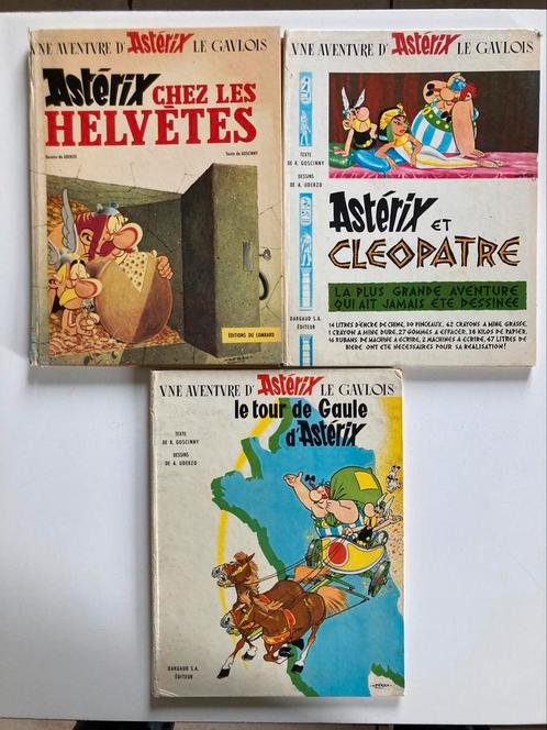 ASTERIX EN OBELIX SET VAN 3 OUDE ALBUMS ORIGINELE VERSIE, Boeken, Stripverhalen, Ophalen of Verzenden