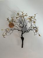 Wandsculptuur - 2 stuks - messing tak, Ophalen of Verzenden