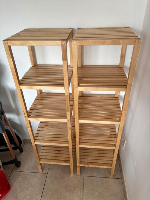 Étagères IKEA Molger bouleau clair, Huis en Inrichting, Kasten | Stellingkasten, Gebruikt, Ophalen