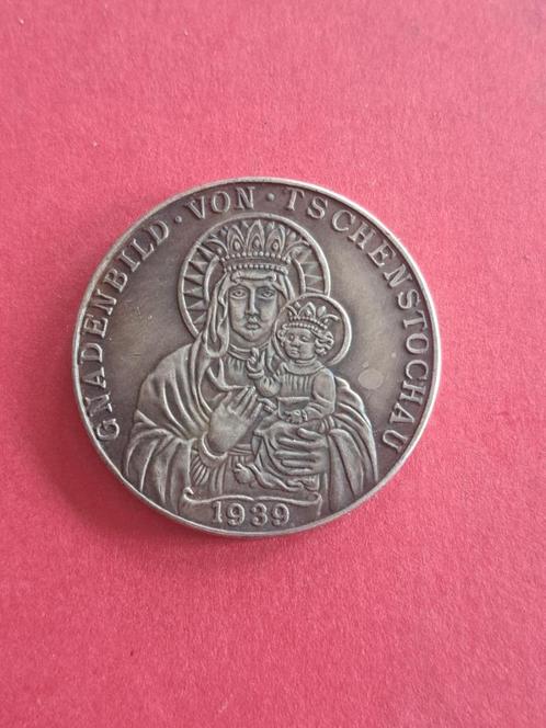 1939 Medaille door Karl Goetz Madonna met Kind, Postzegels en Munten, Penningen en Medailles, Overige materialen, Verzenden