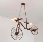 Retro luchter luster hanglamp e27 - retro fiets pijpleiding, Nieuw, Ophalen of Verzenden, Metaal, 50 tot 75 cm