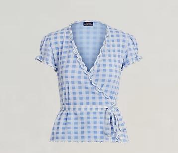 Polo Ralph lauren wikkelblouse “GINGHAM” maat XL NIEUW beschikbaar voor biedingen