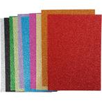 EVA Foam Vellen A4 – 10 Assorti Glitter Kleuren – 2mm Dikte, Hobby en Vrije tijd, Knutselen, Verzenden, Nieuw, Knutselwerk