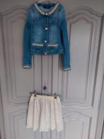 communiekleding NOALI rokje 8 jaar + jeansvestje 10 jaar, Enlèvement, Comme neuf, Taille 128