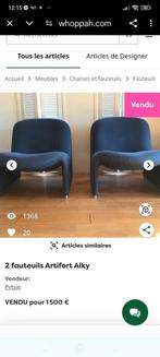 Paire de fauteuils Artiflor Alky 1970, Ophalen, Zo goed als nieuw