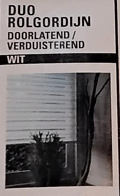 Duo rolgordijnen wit, Huis en Inrichting, Stoffering | Gordijnen en Lamellen, Zo goed als nieuw, 100 tot 150 cm, 50 tot 100 cm