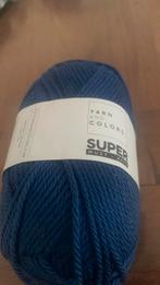 1 bol breiwol 100%katoen 100 gr donkerblauw.    Pakje nr 22, Ophalen, Zo goed als nieuw