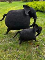 Sculptures de jardin en fer - éléphants, Enlèvement, Utilisé