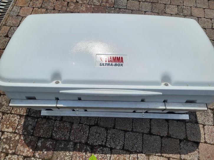 Fiamma ultra box 500 met extra steunen voor montage op thule, Caravans en Kamperen, Mobilhome-accessoires, Zo goed als nieuw, Ophalen