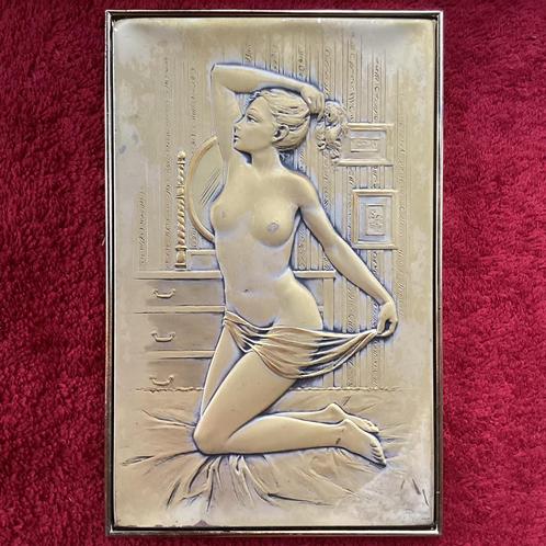 Vrouw, Antiek en Kunst, Antiek | Zilver en Goud, Zilver, Ophalen of Verzenden