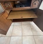 Eiken TV Meubel Massief hout, Ophalen, Gebruikt, 100 tot 150 cm, Eikenhout