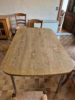 tafel/eettafel/keukentafel met 4 stoelen (gratis), Ophalen, Gebruikt, Klassiek, Vijf personen of meer