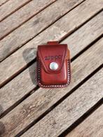 Zippo + lederen tasje, Ophalen of Verzenden, Zo goed als nieuw