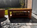 Volhouten salontafel, Huis en Inrichting, Tafels | Salontafels, Ophalen, 100 tot 150 cm, 50 tot 100 cm, Zo goed als nieuw