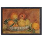 Stilleven met vruchten - Pierre-Auguste Renoir canvas + bakl, Huis en Inrichting, Woonaccessoires | Wanddecoraties, Nieuw, Verzenden
