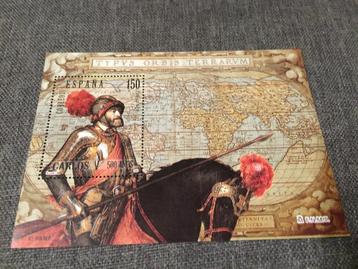 Post zegel Spanje Carlos v 500 jaar beschikbaar voor biedingen