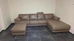 Grand canapé avec méridienne en simili cuir, Huis en Inrichting, Ophalen, Gebruikt, Kunststof