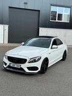 Mercedes C200 AMG-Line diesel gekeurd !, Auto's, Automaat, Achterwielaandrijving, Wit, Leder