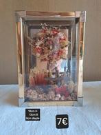 Droogbloemen in glazen kastje, Huis en Inrichting, Ophalen, Zo goed als nieuw