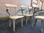Vintage Faux Bois Concrete chairs, Comme neuf, Enlèvement ou Envoi