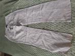 Mooie licht grijze linnen lange broek, Ophalen of Verzenden, Zo goed als nieuw, Maat 38/40 (M)