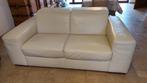 witte lederen natuzzi zetel, Huis en Inrichting, Ophalen, 100 tot 125 cm, 150 tot 200 cm, Tweepersoons