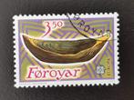 Faeroer / Foroyar 1989 - houten speelgoed - bootje, Ophalen of Verzenden, Denemarken, Gestempeld
