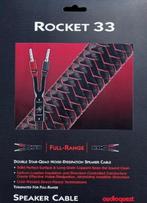 AUDIOQUEST ROCKET 33 speakerkabels - Full Range 2 meter, Audio, Tv en Foto, Ophalen of Verzenden, Zo goed als nieuw