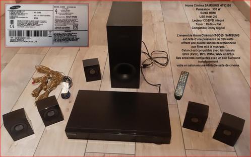 Ensemble Home Cinéma HT-D350 de chez SAMSUNG., Audio, Tv en Foto, Home Cinema-sets, Gebruikt, Dvd-speler, 5.1-systeem, 70 watt of meer