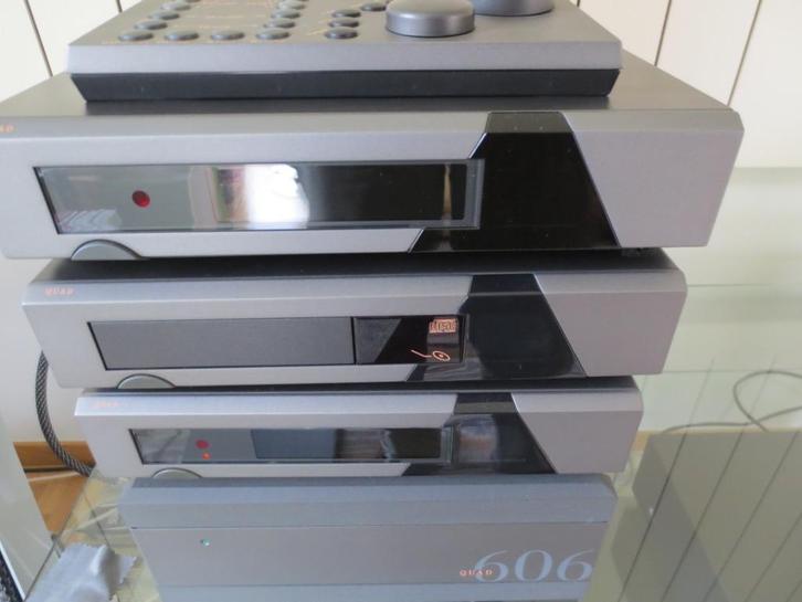 Quad 66 set met 606 eindversterker, Audio, Tv en Foto, Versterkers en Ontvangers, Zo goed als nieuw, 60 tot 120 watt, Overige merken